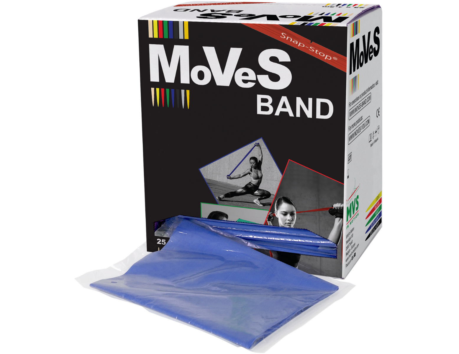 MoVeS oefenband - 1,5 m - verdeelbox (25 st)