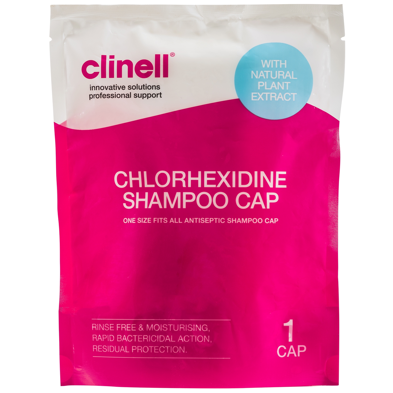 Clinell shampoo kap eenmalig gebruik - 2% chloorhexidine