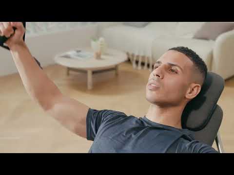 OHUP Gym chair oefenbank met verstelbare weerstand - zwart/wit OHUP Gym chair oefenbank met verstelbare weerstand - zwart/wit